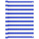 Vidaxl balkonscherm 120x400 cm hdpe blauw en wit