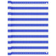 Vidaxl balkonscherm 120x600 cm hdpe blauw en wit