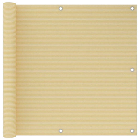 VidaXL Balkonscherm 90x300 cm HDPE beige