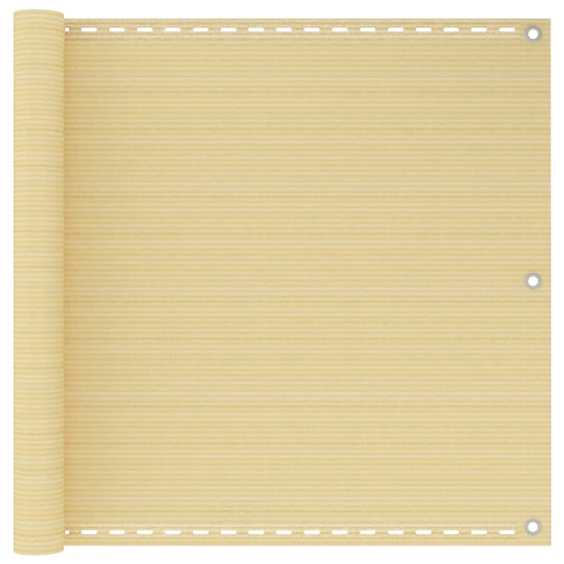 Afbeelding laden in galerijviewer, Vidaxl balkonscherm 90x300 cm hdpe beige
