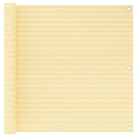 VidaXL Balkonscherm 90x400 cm HDPE beige