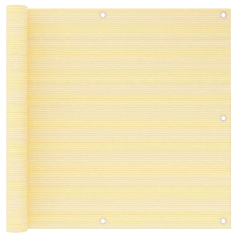 Afbeelding laden in galerijviewer, Vidaxl balkonscherm 90x500 cm hdpe beige
