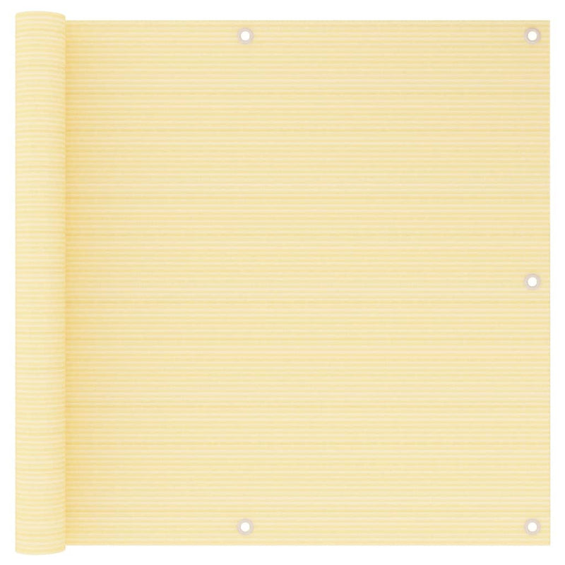 Afbeelding laden in galerijviewer, Vidaxl balkonscherm 90x600 cm hdpe beige
