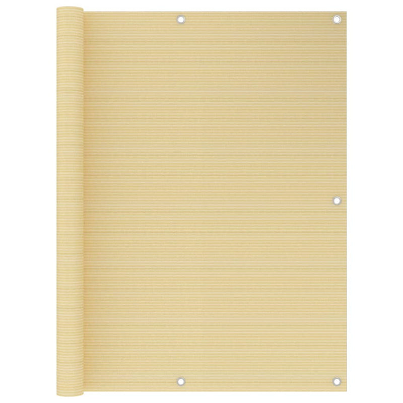 Afbeelding laden in galerijviewer, VidaXL Balkonscherm 120x400 cm HDPE beige
