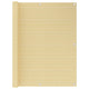 VidaXL Balkonscherm 120x400 cm HDPE beige