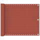 Vidaxl balkonscherm 75x600 cm hdpe terracottakleurig