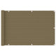 VidaXL Balkonscherm 90x500 cm HDPE taupe