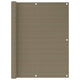 Vidaxl balkonscherm 120x500 cm hdpe taupe