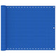 Vidaxl balkonscherm 75x400 cm hdpe blauw