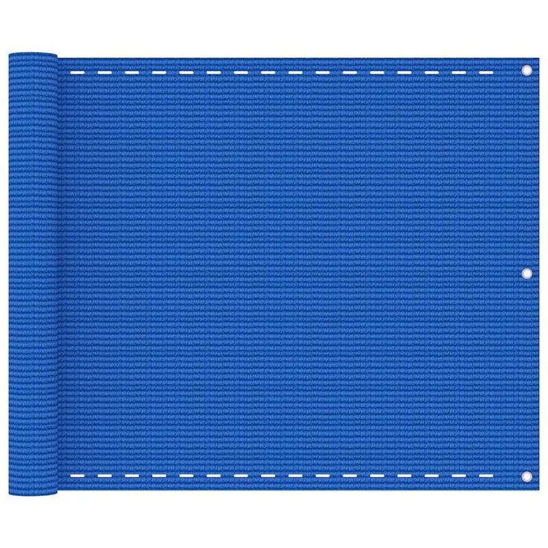 Afbeelding laden in galerijviewer, VidaXL Balkonscherm 75x600 cm HDPE blauw
