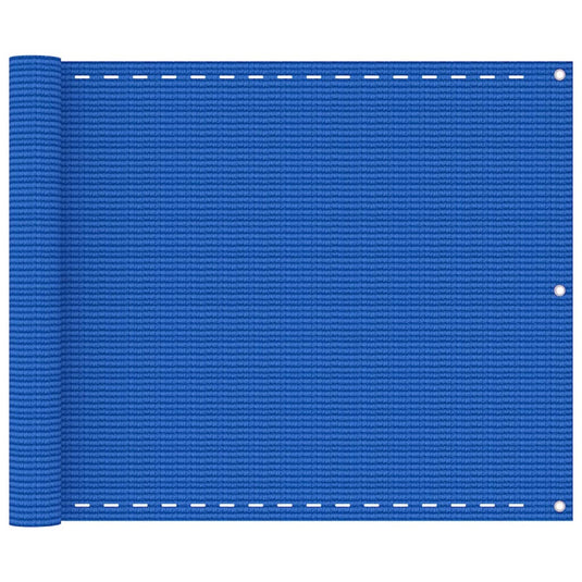 VidaXL Balkonscherm 75x600 cm HDPE blauw