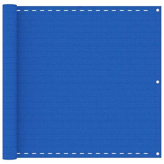 Vidaxl balkonscherm 90x600 cm hdpe blauw