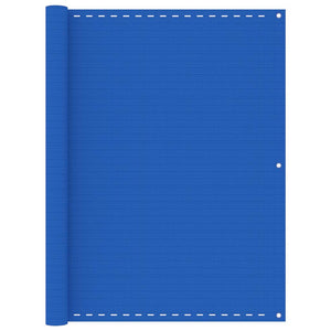 Vidaxl balkonscherm 120x500 cm hdpe blauw