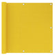 Vidaxl balkonscherm 90x300 cm hdpe geel