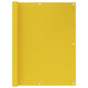 Vidaxl balkonscherm 120x600 cm hdpe geel