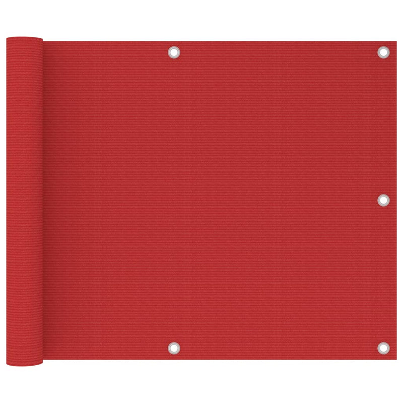 Afbeelding laden in galerijviewer, Vidaxl balkonscherm 75x600 cm hdpe rood
