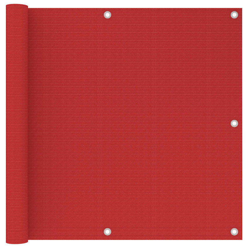 Afbeelding laden in galerijviewer, Vidaxl balkonscherm 90x300 cm hdpe rood
