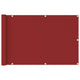 Vidaxl balkonscherm 90x400 cm hdpe rood