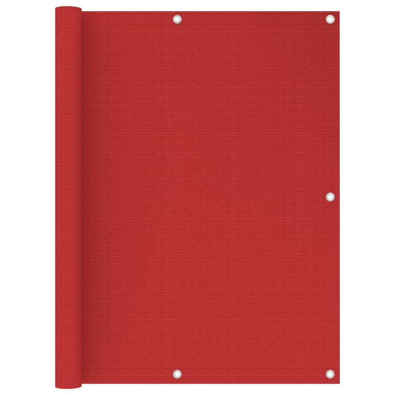 Afbeelding laden in galerijviewer, Vidaxl balkonscherm 120x400 cm hdpe rood
