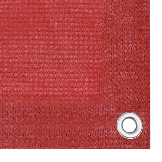 Vidaxl balkonscherm 120x400 cm hdpe rood