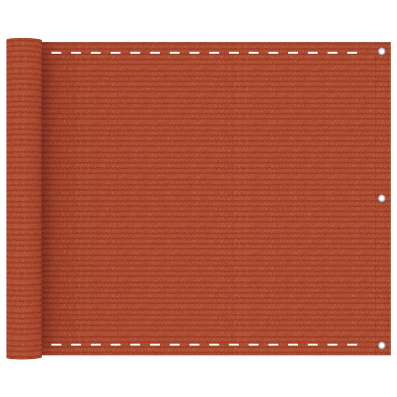 Afbeelding laden in galerijviewer, Vidaxl balkonscherm 75x500 cm hdpe oranje
