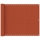 Vidaxl balkonscherm 75x500 cm hdpe oranje