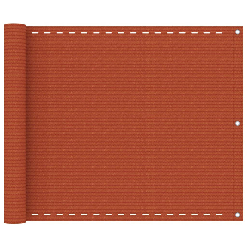Afbeelding laden in galerijviewer, Vidaxl balkonscherm 75x600 cm hdpe oranje
