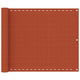 Vidaxl balkonscherm 75x600 cm hdpe oranje