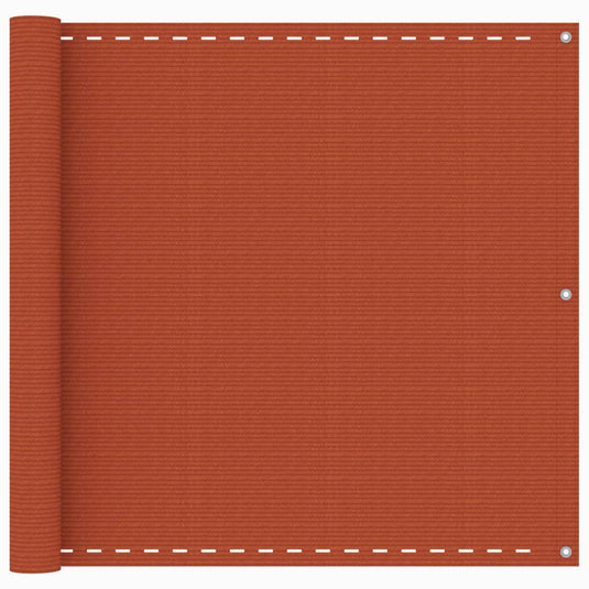 Vidaxl balkonscherm 90x400 cm hdpe oranje