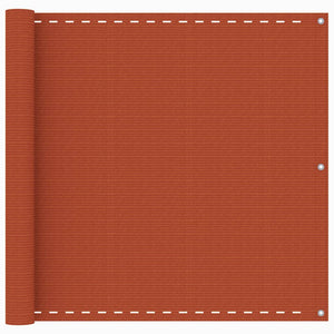 Vidaxl balkonscherm 90x600 cm hdpe oranje