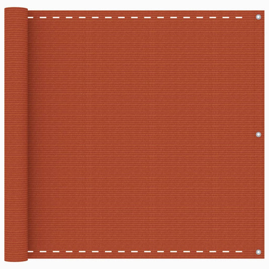 Vidaxl balkonscherm 90x600 cm hdpe oranje