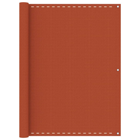 Vidaxl balkonscherm 120x400 cm hdpe oranje