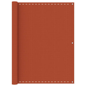 Vidaxl balkonscherm 120x500 cm hdpe oranje