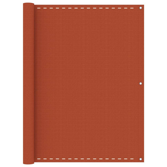 Vidaxl balkonscherm 120x600 cm hdpe oranje