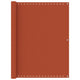 Vidaxl balkonscherm 120x600 cm hdpe oranje
