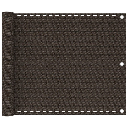 VidaXL Balkonscherm 75x400 cm HDPE bruin