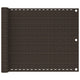 VidaXL Balkonscherm 75x400 cm HDPE bruin