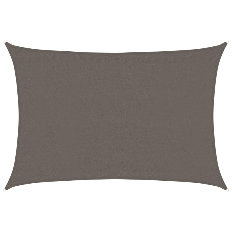 Afbeelding laden in galerijviewer, Vidaxl zonnezeil 160 g m² 3,5x4,5 m hdpe antracietkleurig

