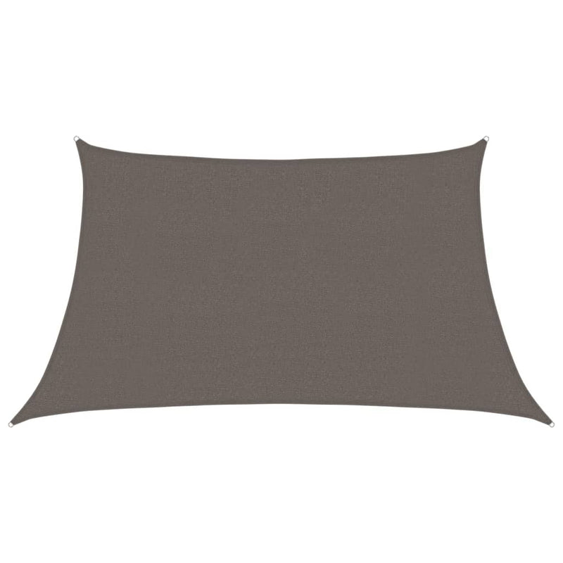 Afbeelding laden in galerijviewer, Vidaxl zonnezeil 160 g m² 3 4x2 m hdpe antracietkleurig
