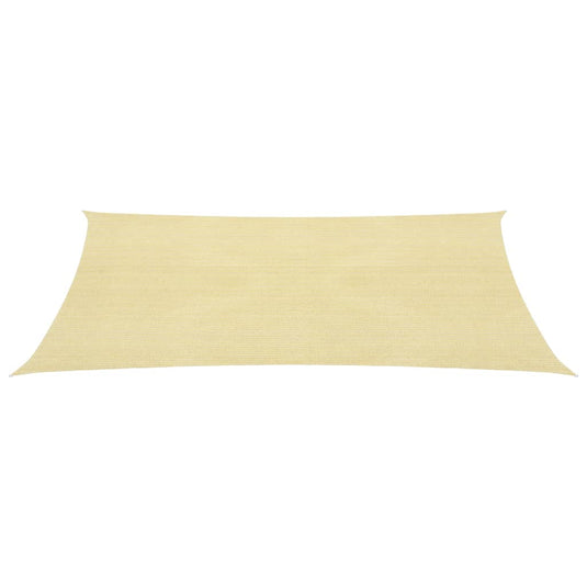 Vidaxl zonnezeil 160 g m² 6x8 m hdpe beige