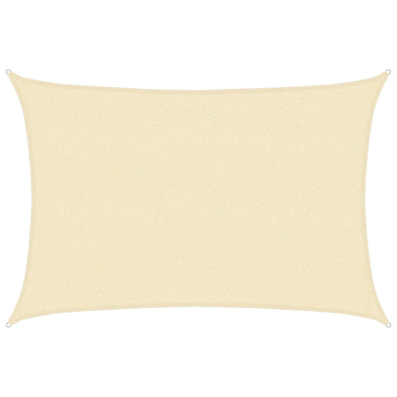 Afbeelding laden in galerijviewer, Vidaxl zonnezeil 160 g m² 2,5x4 m hdpe crèmekleurig
