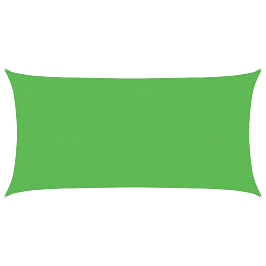 Vidaxl zonnezeil 160 g m² 3x6 m hdpe lichtgroen