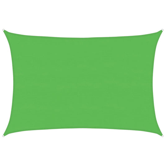 Vidaxl zonnezeil 160 g m² 5x6 m hdpe lichtgroen