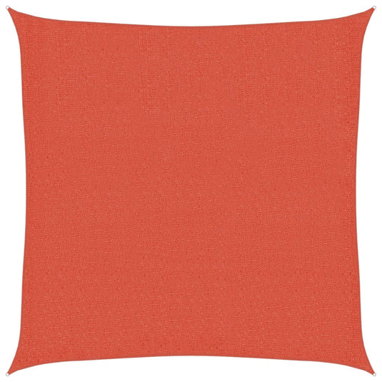 Vidaxl zonnezeil 160 g m² vierkant 2,5x2,5 m hdpe terracottakleurig