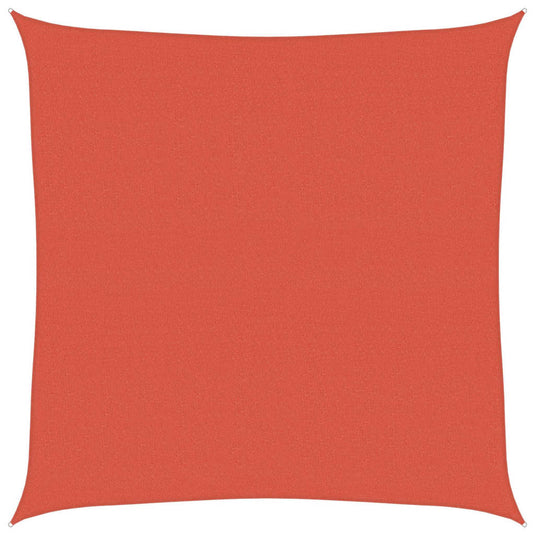 Vidaxl zonnezeil 160 g m² 5x5 m hdpe terracottakleurig