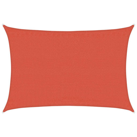 Vidaxl zonnezeil 160 g m² rechthoekig 3,5x4,5 m hdpe terracottakleurig