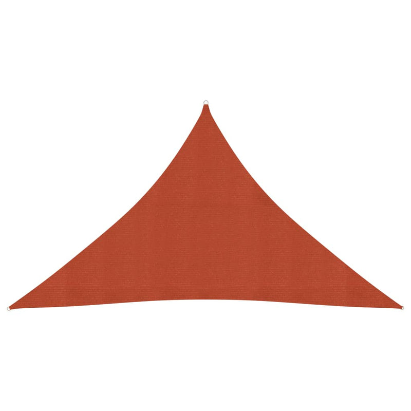 Afbeelding laden in galerijviewer, VidaXL Zonnezeil 160 g m² 2,5x2,5x3,5 m HDPE terracottakleurig
