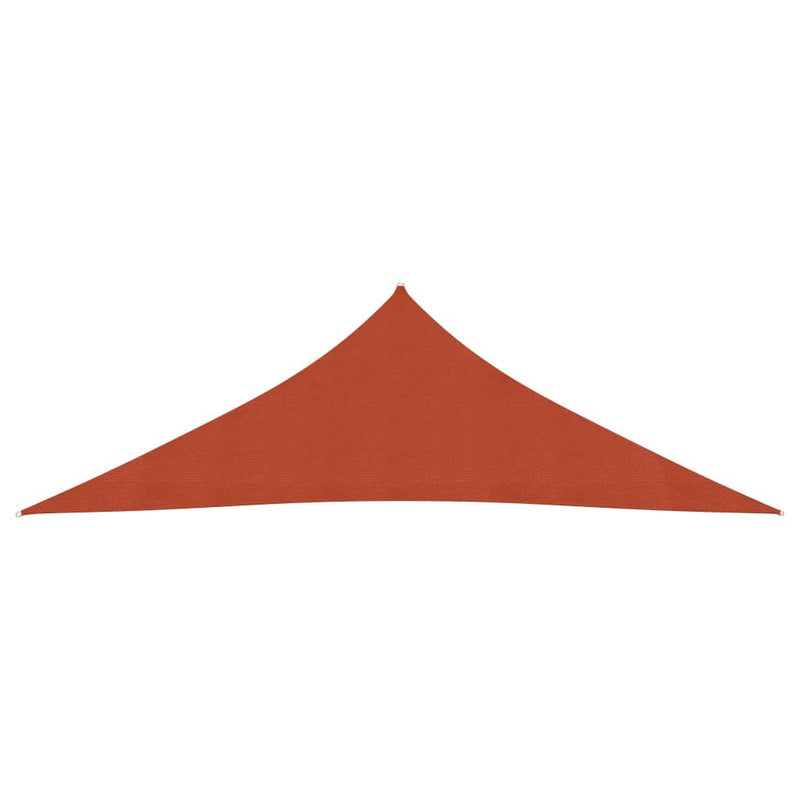 Afbeelding laden in galerijviewer, VidaXL Zonnezeil 160 g m² 2,5x2,5x3,5 m HDPE terracottakleurig
