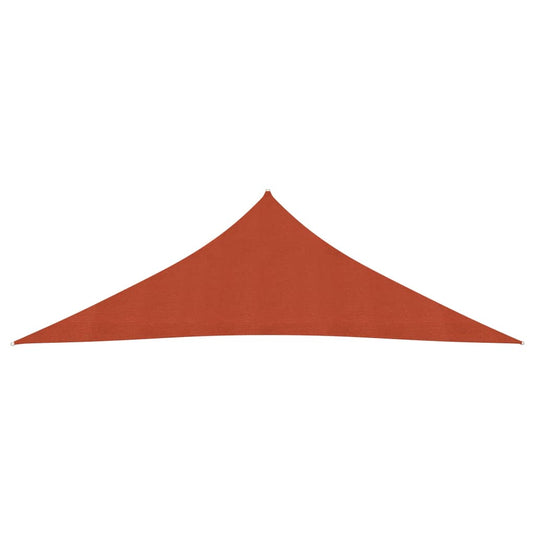 VidaXL Zonnezeil 160 g m² 2,5x2,5x3,5 m HDPE terracottakleurig