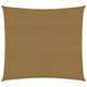 VidaXL Zonnezeil 160 g m² 3,6x3,6 m HDPE taupe